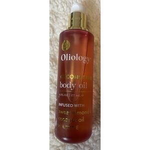 Oliology Coconut Hibiscus Body Oil w/Sweet Almond Coconut Oil & Vitamin E 6 Oz